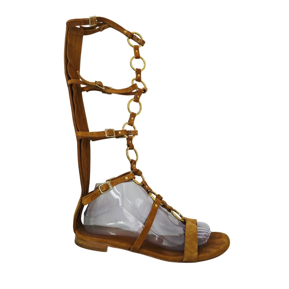 Free People Gladiator Road Trip Tall Sandals Leather Tan EU 39